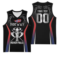 Custom Norway Viking Heritage Basketball Jersey Norge Never Falls Quarterfinal Edition