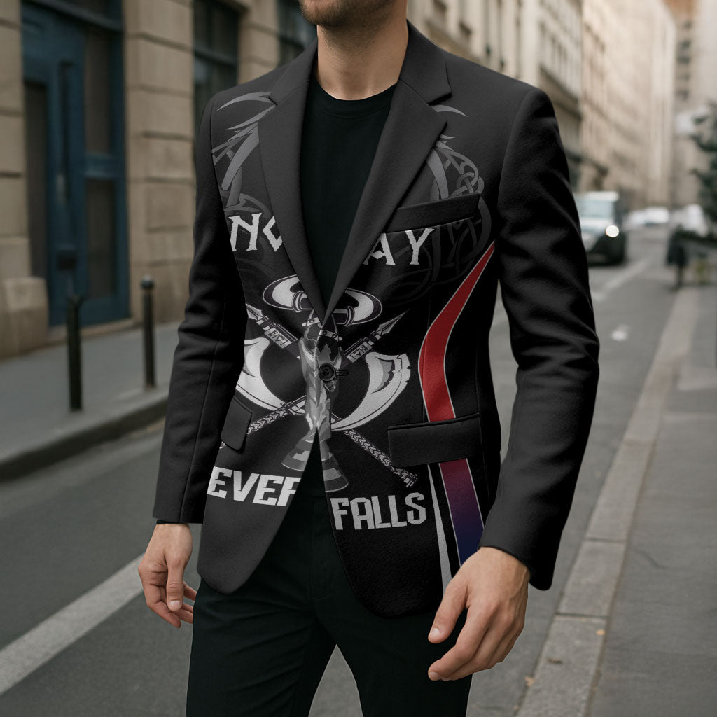 Custom Norway Viking Heritage Blazer Norge Never Falls Quarterfinal Edition