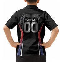 Custom Norway Viking Heritage Hawaiian Shirt Norge Never Falls Quarterfinal Edition