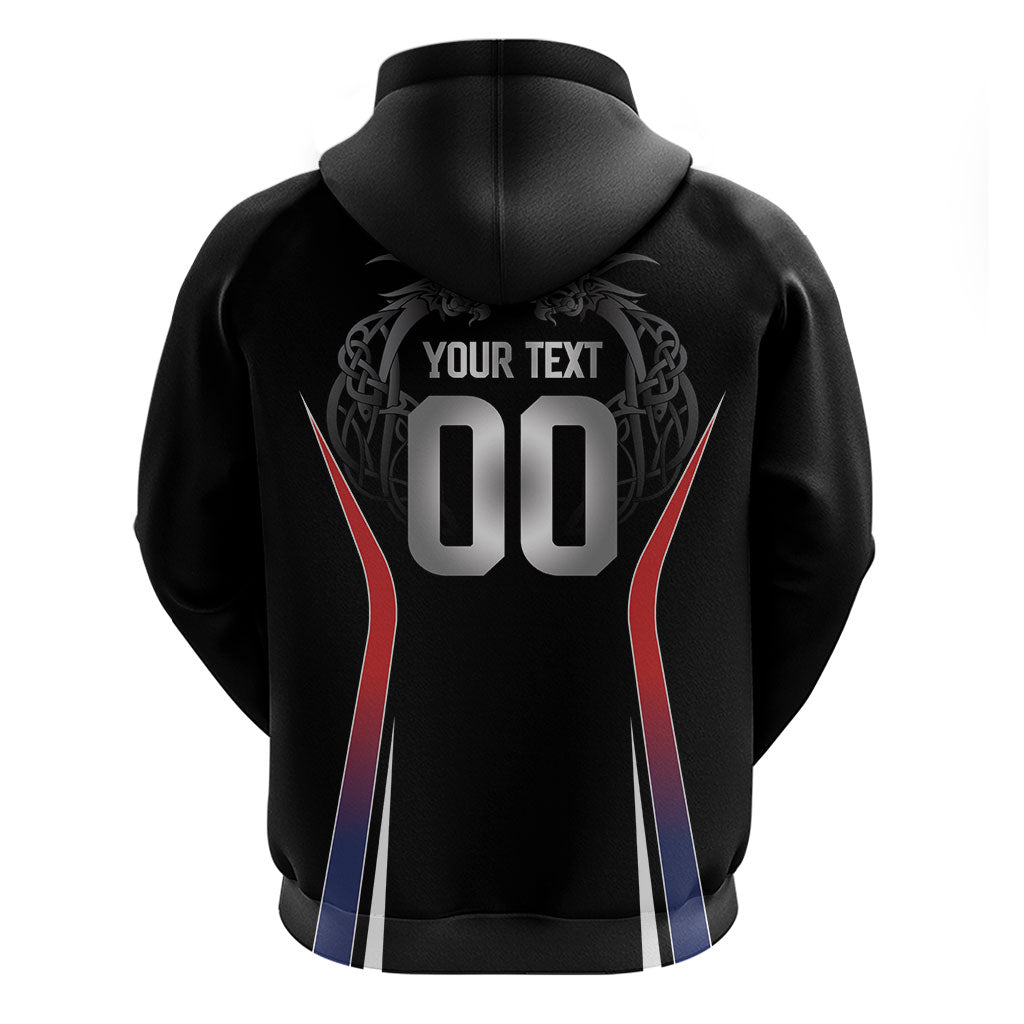 Custom Norway Viking Heritage Hoodie Norge Never Falls Quarterfinal Edition