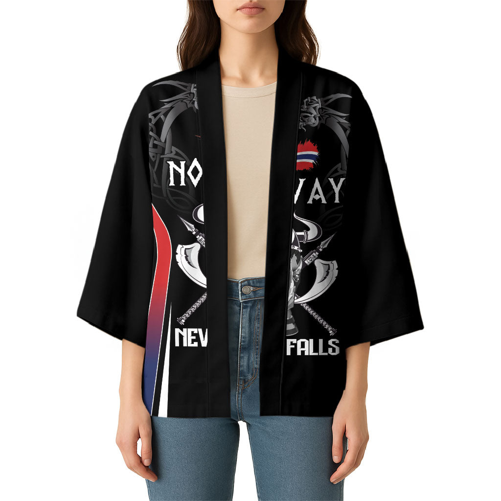 Custom Norway Viking Heritage Kimono Norge Never Falls Quarterfinal Edition