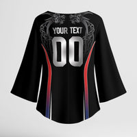 Custom Norway Viking Heritage Kimono Sleeve Blouse Norge Never Falls Quarterfinal Edition