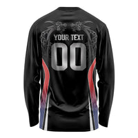 Custom Norway Viking Heritage Long Sleeve Shirt Norge Never Falls Quarterfinal Edition