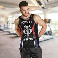 Custom Norway Viking Heritage Men Tank Top Norge Never Falls Quarterfinal Edition
