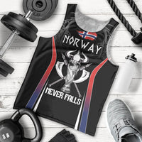 Custom Norway Viking Heritage Men Tank Top Norge Never Falls Quarterfinal Edition