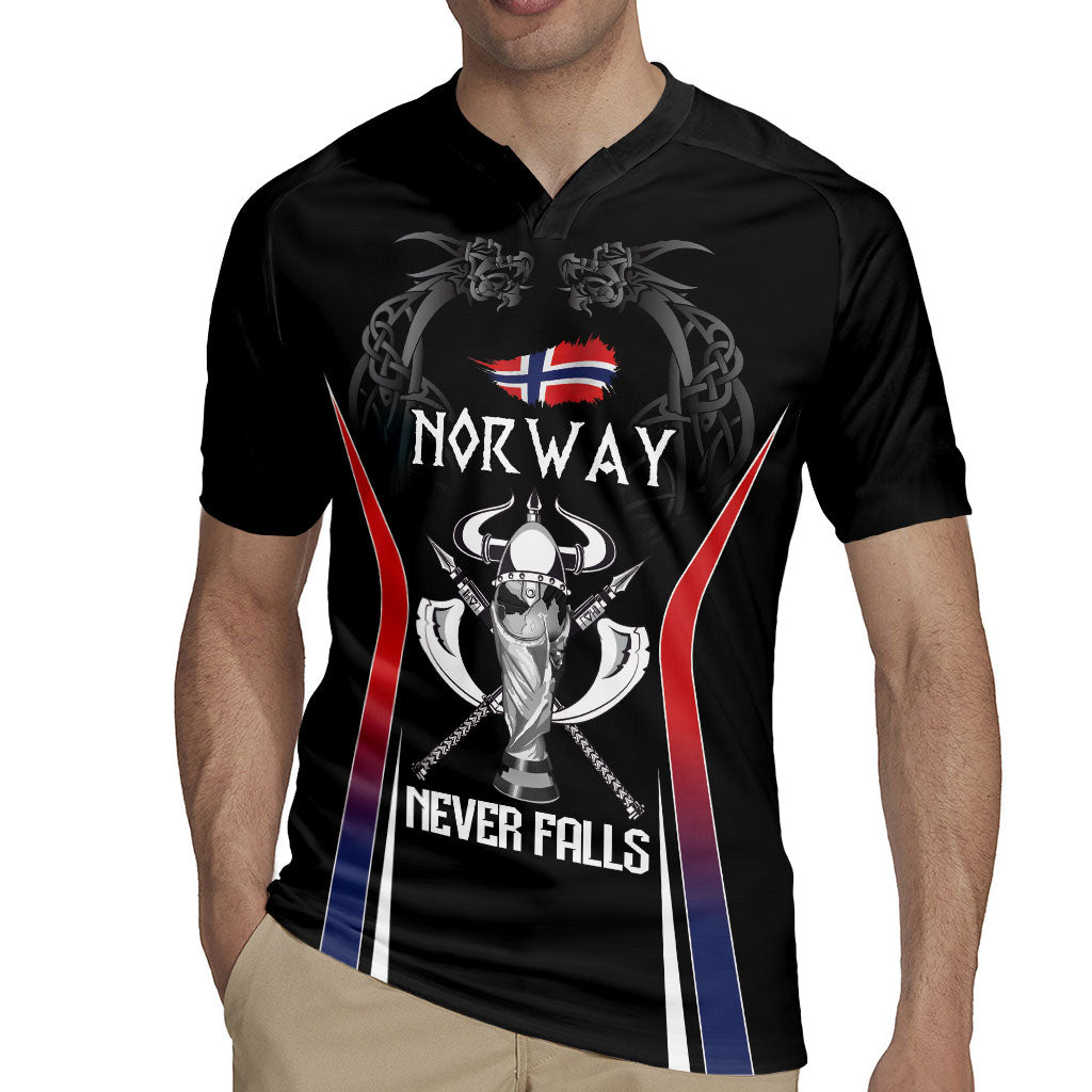 Custom Norway Viking Heritage Rugby Jersey Norge Never Falls Quarterfinal Edition
