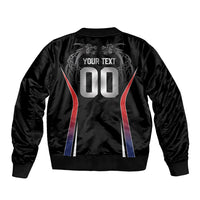 Custom Norway Viking Heritage Sleeve Zip Bomber Jacket Norge Never Falls Quarterfinal Edition