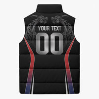 Custom Norway Viking Heritage Sleeveless Puffer Jacket Norge Never Falls Quarterfinal Edition
