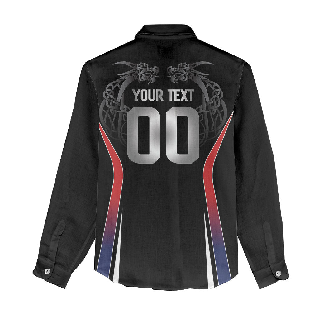 Custom Norway Viking Heritage Women Casual Shirt Norge Never Falls Quarterfinal Edition