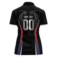 Custom Norway Viking Heritage Women Polo Shirt Norge Never Falls Quarterfinal Edition