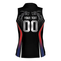 Custom Norway Viking Heritage Women Sleeveless Polo Shirt Norge Never Falls Quarterfinal Edition