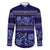Azerbaijan Family Matching Puletasi Dress and Hawaiian Shirt Traditional Pattern Ornament With Flowers Buta Blue - Wonder Print Shop