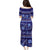 Azerbaijan Family Matching Puletasi Dress and Hawaiian Shirt Traditional Pattern Ornament With Flowers Buta Blue - Wonder Print Shop