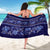 Azerbaijan Sarong Traditional Pattern Ornament With Flowers Buta Blue - Wonder Print Shop