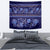 Azerbaijan Tapestry Traditional Pattern Ornament With Flowers Buta Blue - Wonder Print Shop