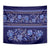 Azerbaijan Tapestry Traditional Pattern Ornament With Flowers Buta Blue - Wonder Print Shop