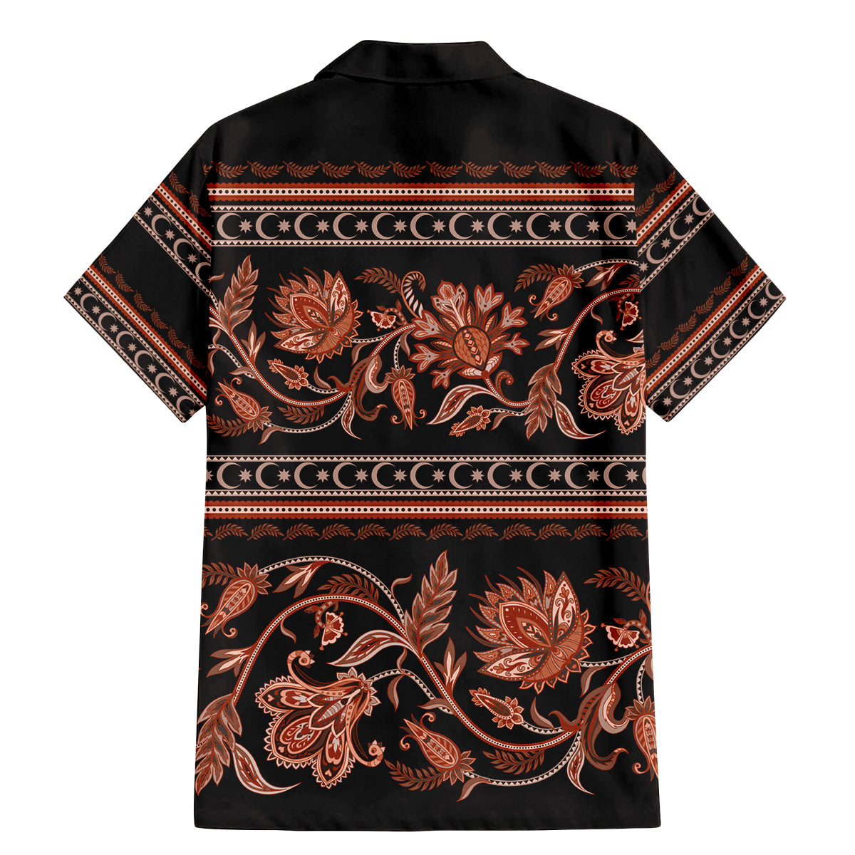 Azerbaijan Family Matching Mermaid Dress and Hawaiian Shirt Traditional Pattern Ornament With Flowers Buta Gold LT9 - Wonder Print Shop