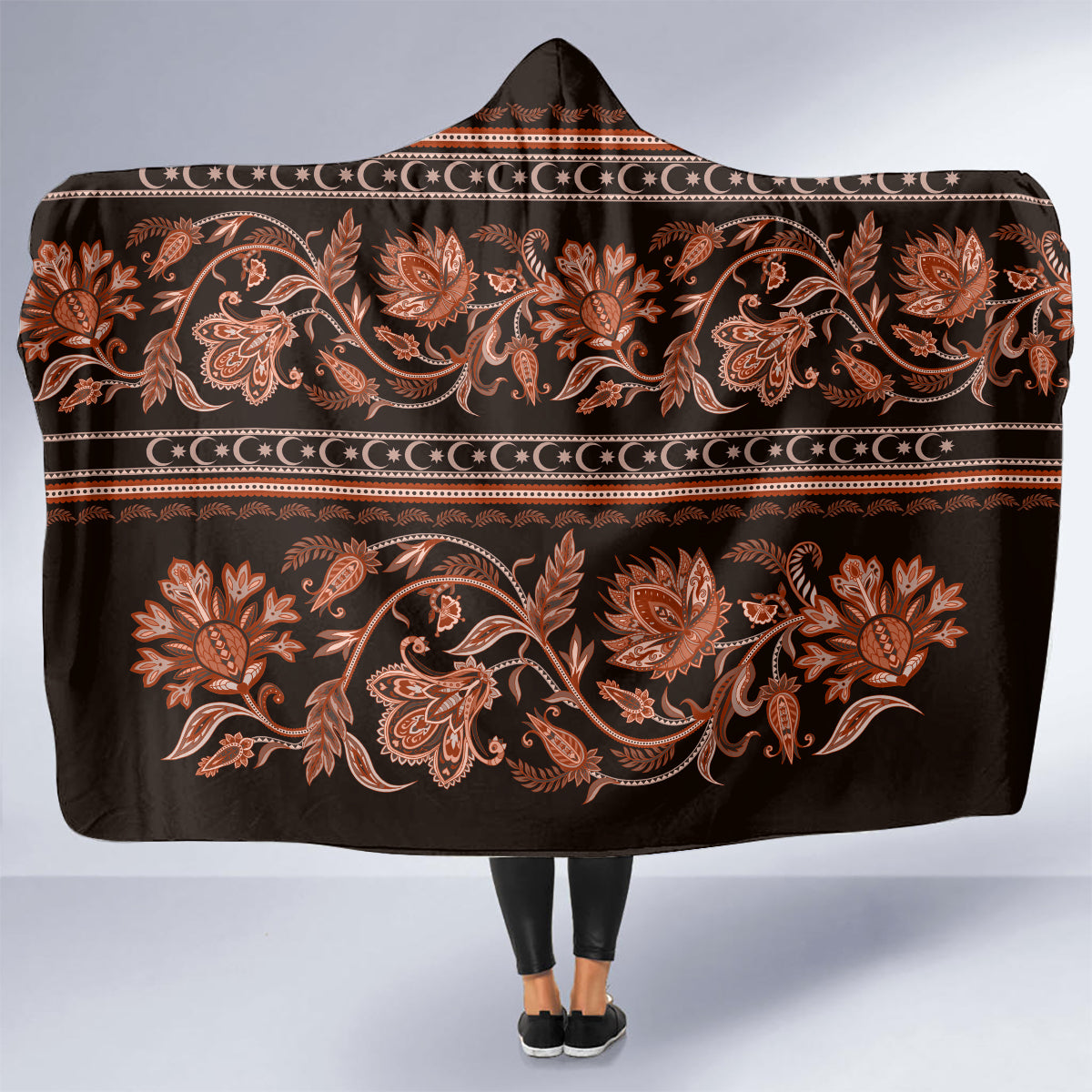 azerbaijan-hooded-blanket-traditional-pattern-ornament-with-flowers-buta-gold
