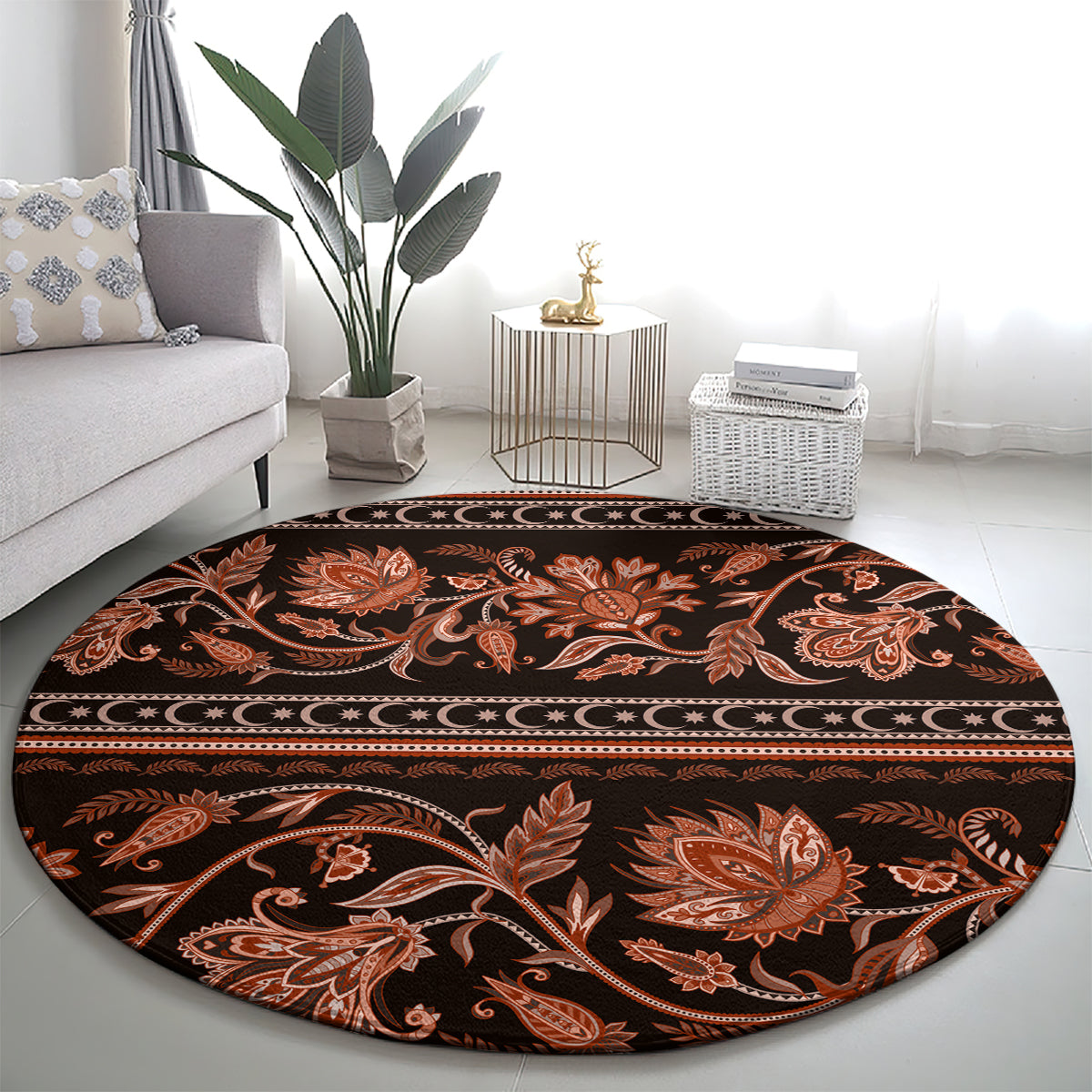 azerbaijan-round-carpet-traditional-pattern-ornament-with-flowers-buta-gold
