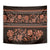 Azerbaijan Tapestry Traditional Pattern Ornament With Flowers Buta Gold - Wonder Print Shop