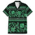 Azerbaijan Family Matching Summer Maxi Dress and Hawaiian Shirt Traditional Pattern Ornament With Flowers Buta Green - Wonder Print Shop