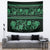 Azerbaijan Tapestry Traditional Pattern Ornament With Flowers Buta Green - Wonder Print Shop