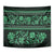 Azerbaijan Tapestry Traditional Pattern Ornament With Flowers Buta Green - Wonder Print Shop