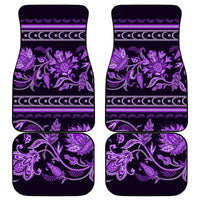 Azerbaijan Car Mats Traditional Pattern Ornament With Flowers Buta Violet LT9 - Wonder Print Shop
