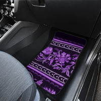 Azerbaijan Car Mats Traditional Pattern Ornament With Flowers Buta Violet LT9 - Wonder Print Shop