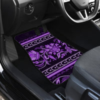 Azerbaijan Car Mats Traditional Pattern Ornament With Flowers Buta Violet LT9 - Wonder Print Shop