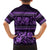 Azerbaijan Family Matching Summer Maxi Dress and Hawaiian Shirt Traditional Pattern Ornament With Flowers Buta Violet - Wonder Print Shop