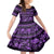 Azerbaijan Family Matching Summer Maxi Dress and Hawaiian Shirt Traditional Pattern Ornament With Flowers Buta Violet - Wonder Print Shop