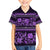 Azerbaijan Family Matching Summer Maxi Dress and Hawaiian Shirt Traditional Pattern Ornament With Flowers Buta Violet - Wonder Print Shop