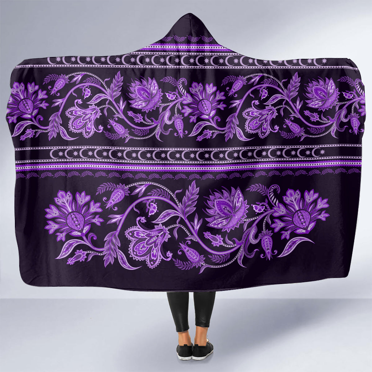 azerbaijan-hooded-blanket-traditional-pattern-ornament-with-flowers-buta-violet