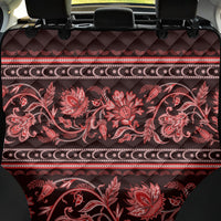 Azerbaijan Back Car Seat Cover Traditional Pattern Ornament With Flowers Buta Red LT9 - Wonder Print Shop