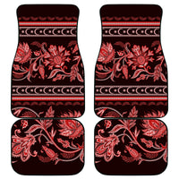 Azerbaijan Car Mats Traditional Pattern Ornament With Flowers Buta Red LT9 - Wonder Print Shop