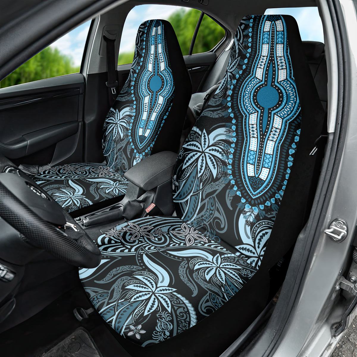 Polynesia Dashiki Car Seat Cover Polynesia and Africa Traditional Special Together Blue LT9 - Wonder Print Shop