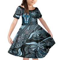 Polynesia Dashiki Family Matching Mermaid Dress and Hawaiian Shirt Polynesia and Africa Traditional Special Together Blue LT9 - Wonder Print Shop