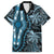 Polynesia Dashiki Hawaiian Shirt Polynesia and Africa Traditional Special Together Blue - Wonder Print Shop
