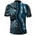 Polynesia Dashiki Polo Shirt Polynesia and Africa Traditional Special Together Blue - Wonder Print Shop