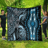 Polynesia Dashiki Quilt Polynesia and Africa Traditional Special Together Blue - Wonder Print Shop