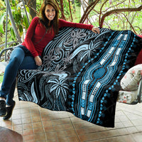 Polynesia Dashiki Quilt Polynesia and Africa Traditional Special Together Blue - Wonder Print Shop