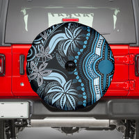 Polynesia Dashiki Spare Tire Cover Polynesia and Africa Traditional Special Together Blue - Wonder Print Shop