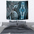 Polynesia Dashiki Tapestry Polynesia and Africa Traditional Special Together Blue - Wonder Print Shop