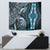 Polynesia Dashiki Tapestry Polynesia and Africa Traditional Special Together Blue - Wonder Print Shop