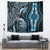 Polynesia Dashiki Tapestry Polynesia and Africa Traditional Special Together Blue - Wonder Print Shop