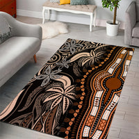 Polynesia Dashiki Area Rug Polynesia and Africa Traditional Special Together Gold LT9 - Wonder Print Shop