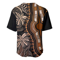 Polynesia Dashiki Baseball Jersey Polynesia and Africa Traditional Special Together Gold LT9 - Wonder Print Shop