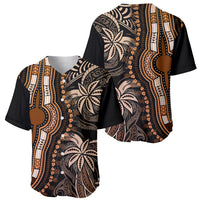 Polynesia Dashiki Baseball Jersey Polynesia and Africa Traditional Special Together Gold LT9 - Wonder Print Shop