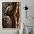 Polynesia Dashiki Canvas Wall Art Polynesia and Africa Traditional Special Together Gold LT9 - Wonder Print Shop